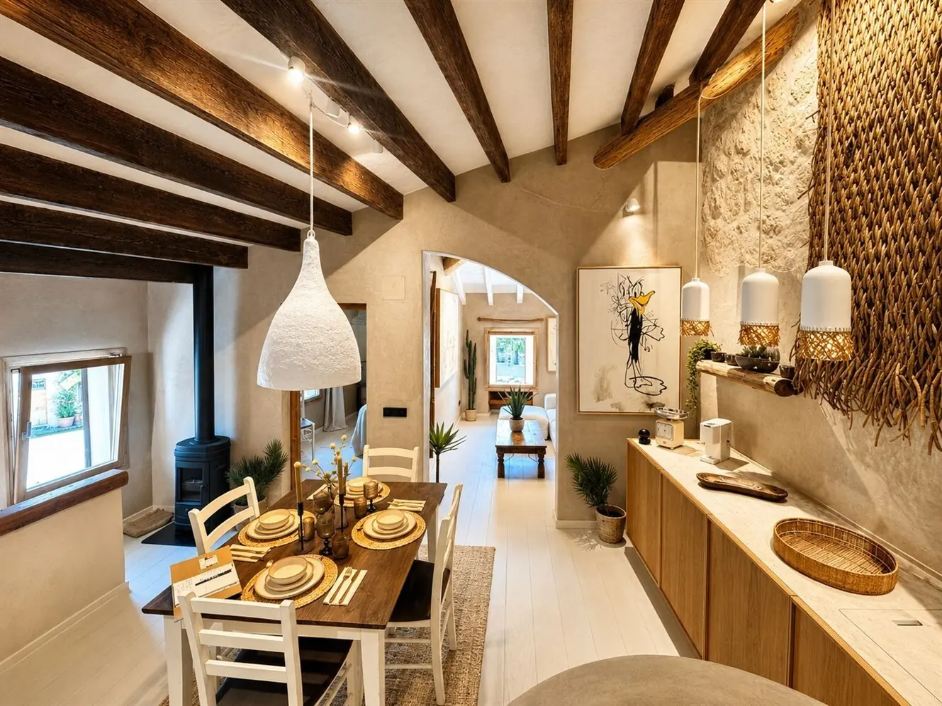 Stylish renovated townhouse with 2 terraces in Llucmajor - 1